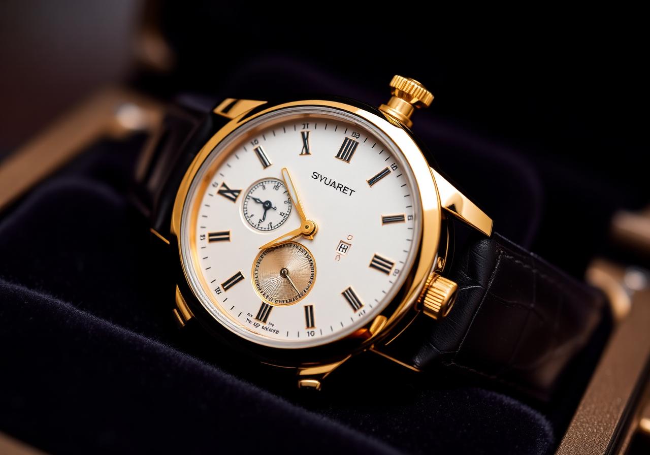 Luxury watch close-up